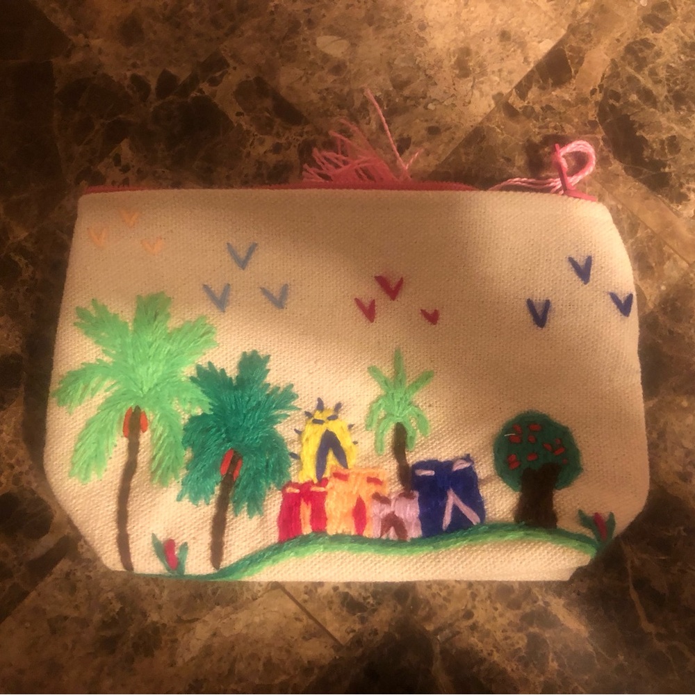 Colorful Embroidered Pouch